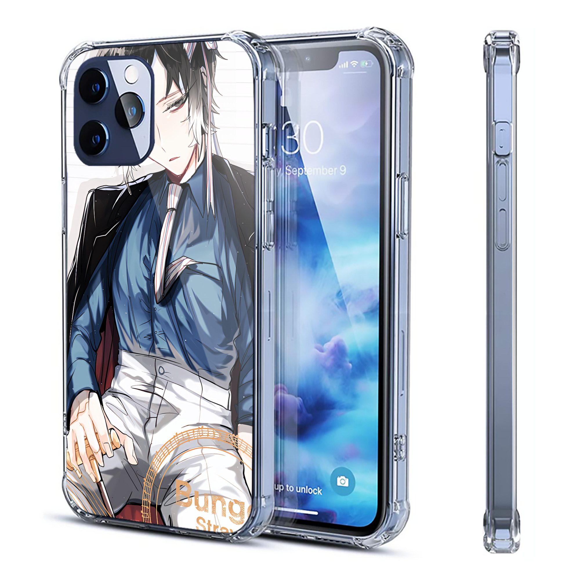 （画像用） 文豪ストレイドッグス Bungo Stray Dogs 【iPhone 12シリーズ対応】透明スマホケース（クリアソフトケース）